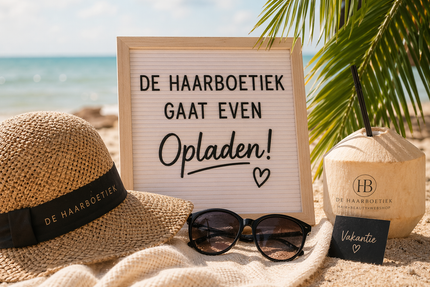 Tijd voor een kleine break: De Haarboetiek gaat even opladen! ☀️