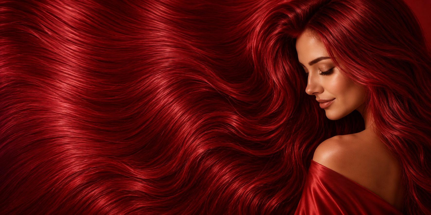 Rood Invlecht haar