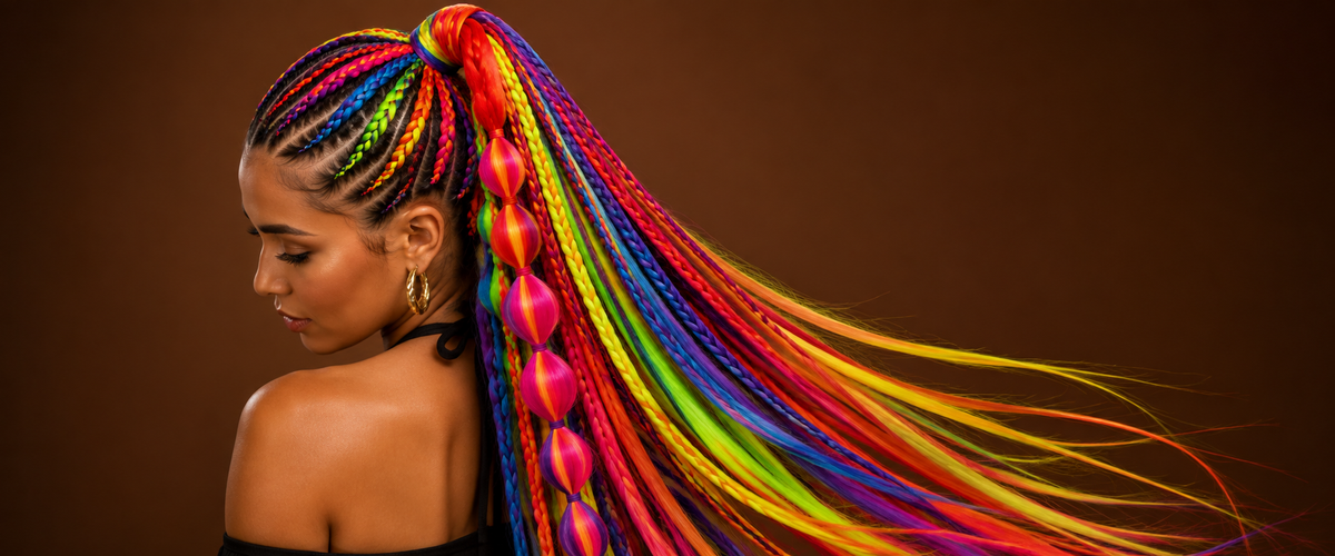 Pride en regenboog vlechthaar voor kleurrijke braids - De HaarBoetiek