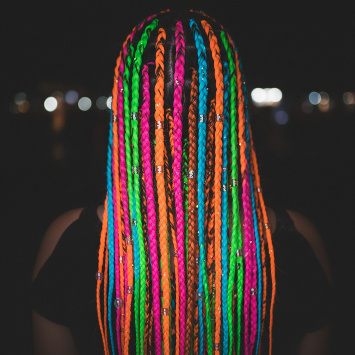Festival Braids, Neon haar & Gekleurd Vlechthaar