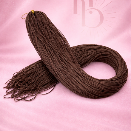 Peremium braid invlecht haar donker bruin - De haarboetiek