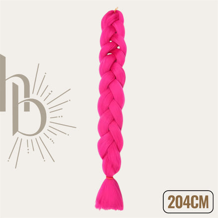 Invlecht haar extreme fel roze 204cm - De HaarBoetiek