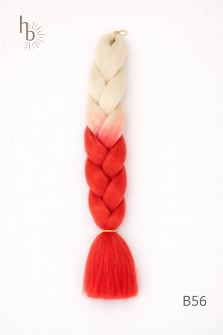Premium invlecht haar blond - rood | De haarboetiek