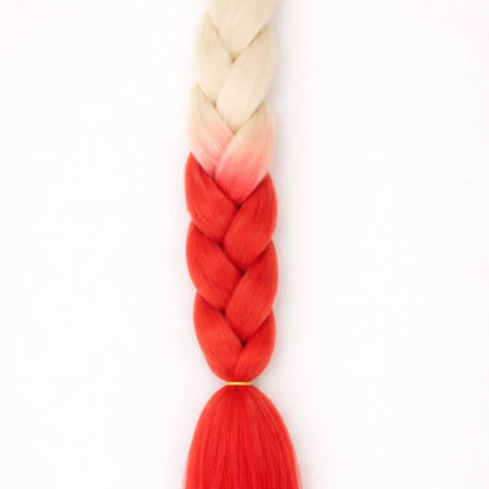 Premium invlecht haar blond-rood - De HaarBoetiek