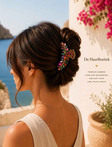Summer strass regenboog haar clip