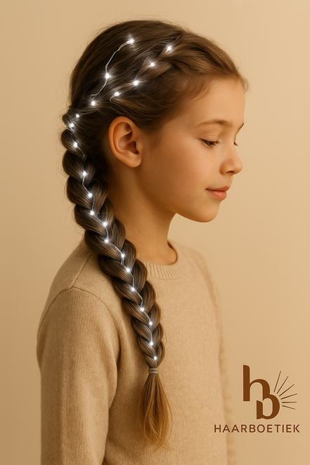 Haar lichtjes zilver - Flexibele LED haar lichtjes