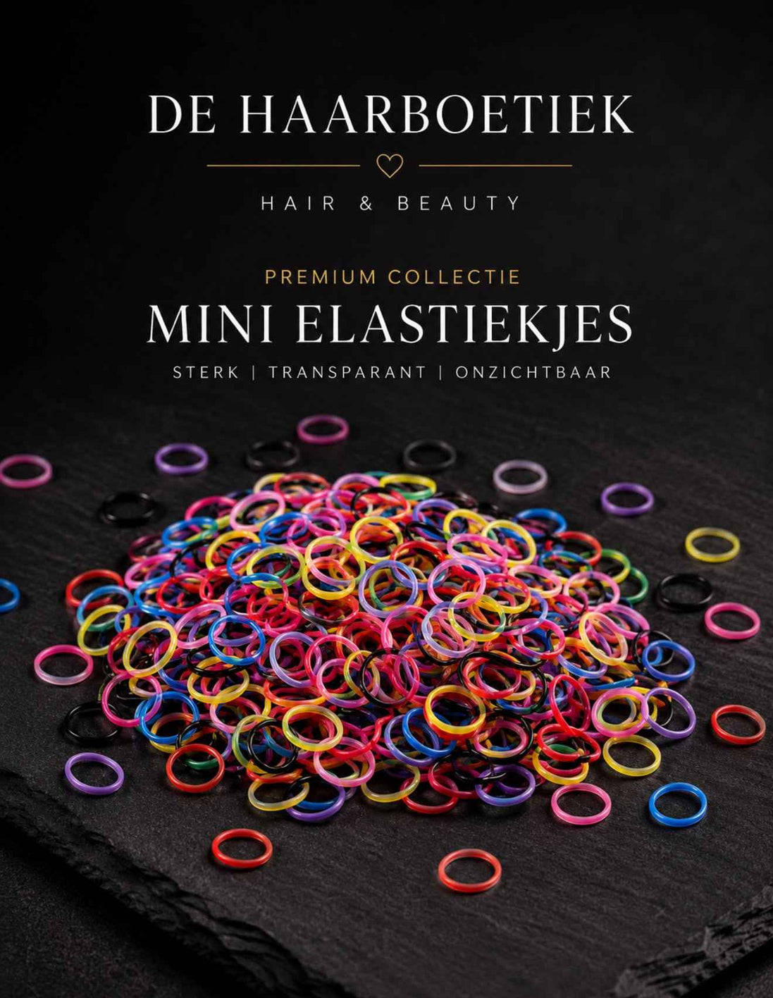 Mini elastiekjes regenboog