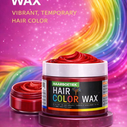 Gekleurde Haarwax Fel Rood - De HaarBoetiek