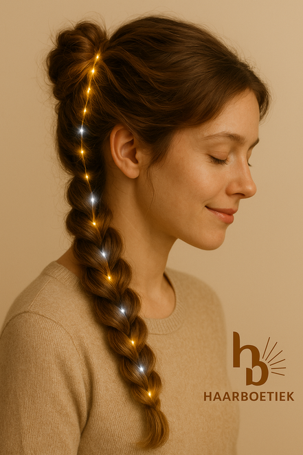 Haar lichtjes zilver - Flexibele LED haar lichtjes
