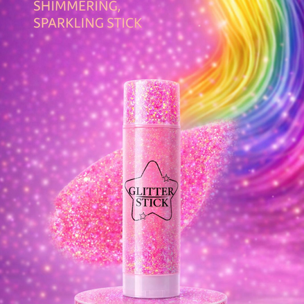 Premium glitter stick roze voor haar en lichaam festival en feestlooks - De HaarBoetiek