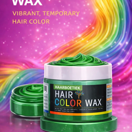 Haar wax groen voor tijdelijke groene haarkleur en styling carnaval - De HaarBoetiek