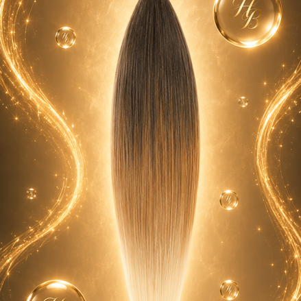 Invlecht haar donkerbruin blond ombre 60cm voor braids en vlechten - De HaarBoetiek