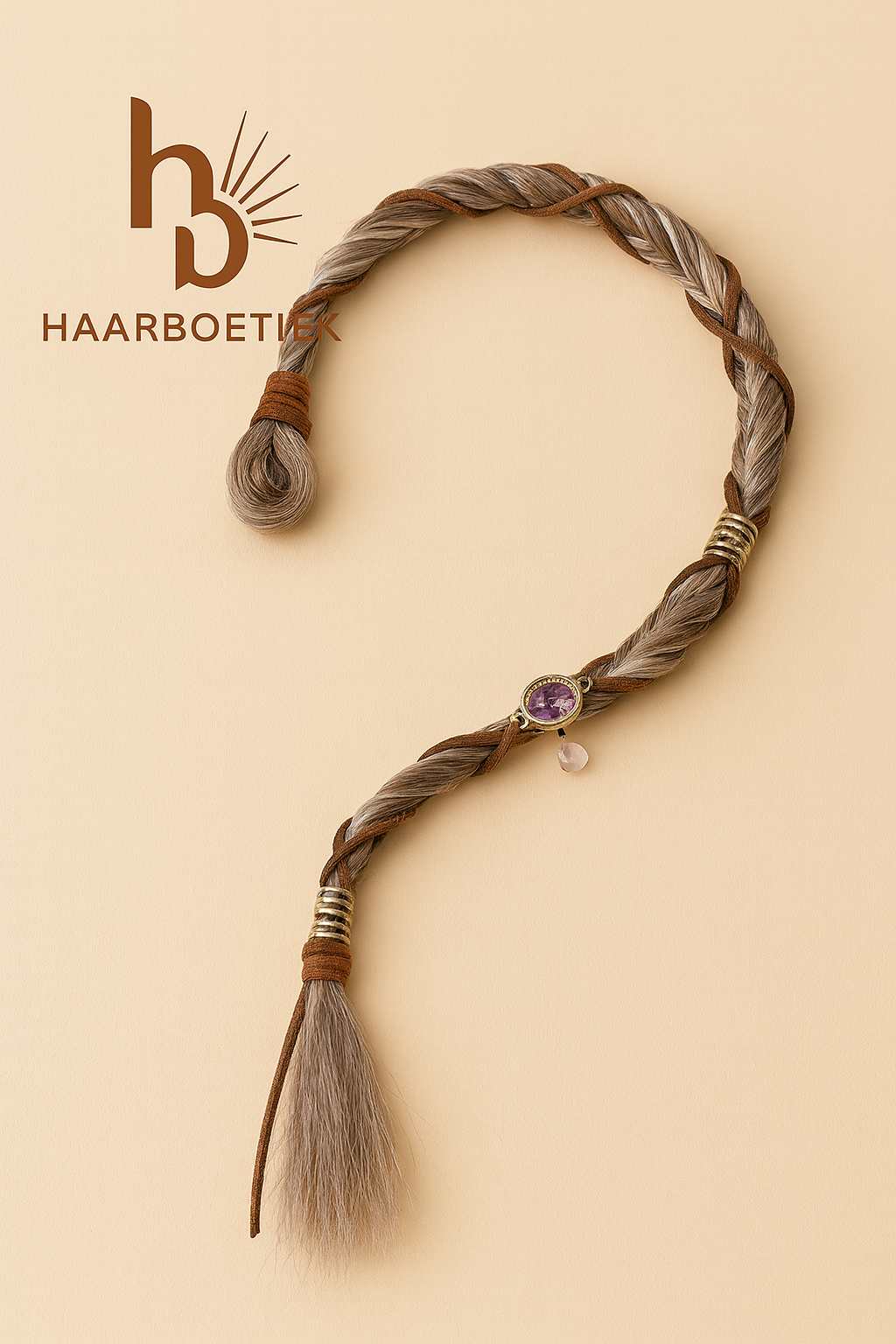 Clip in braid blond - bruin