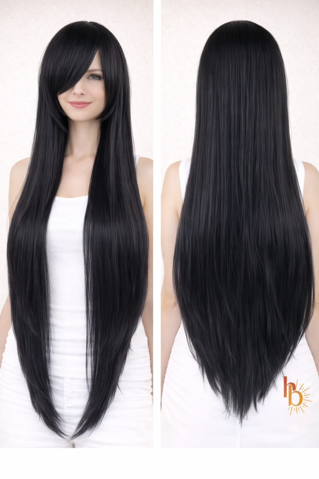 Premium haar pruik dames stijl zwart | De haarboetiek