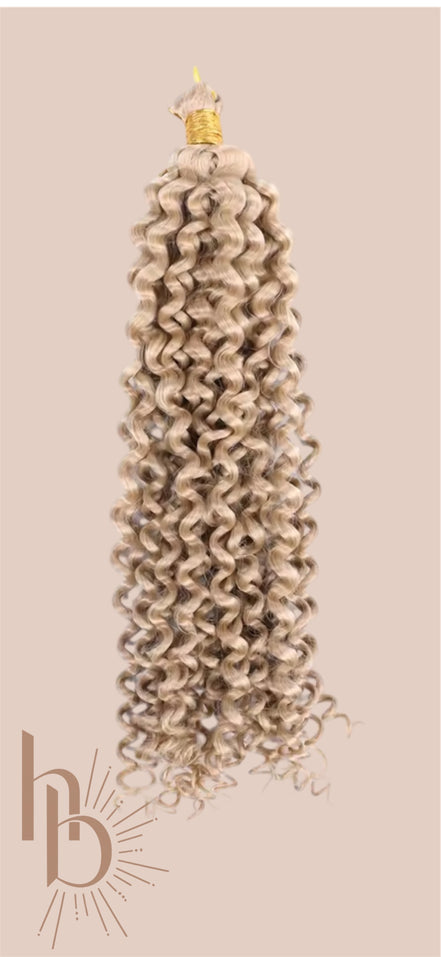 afro curls invlecht haar blond | De haarboetiek Zeeland