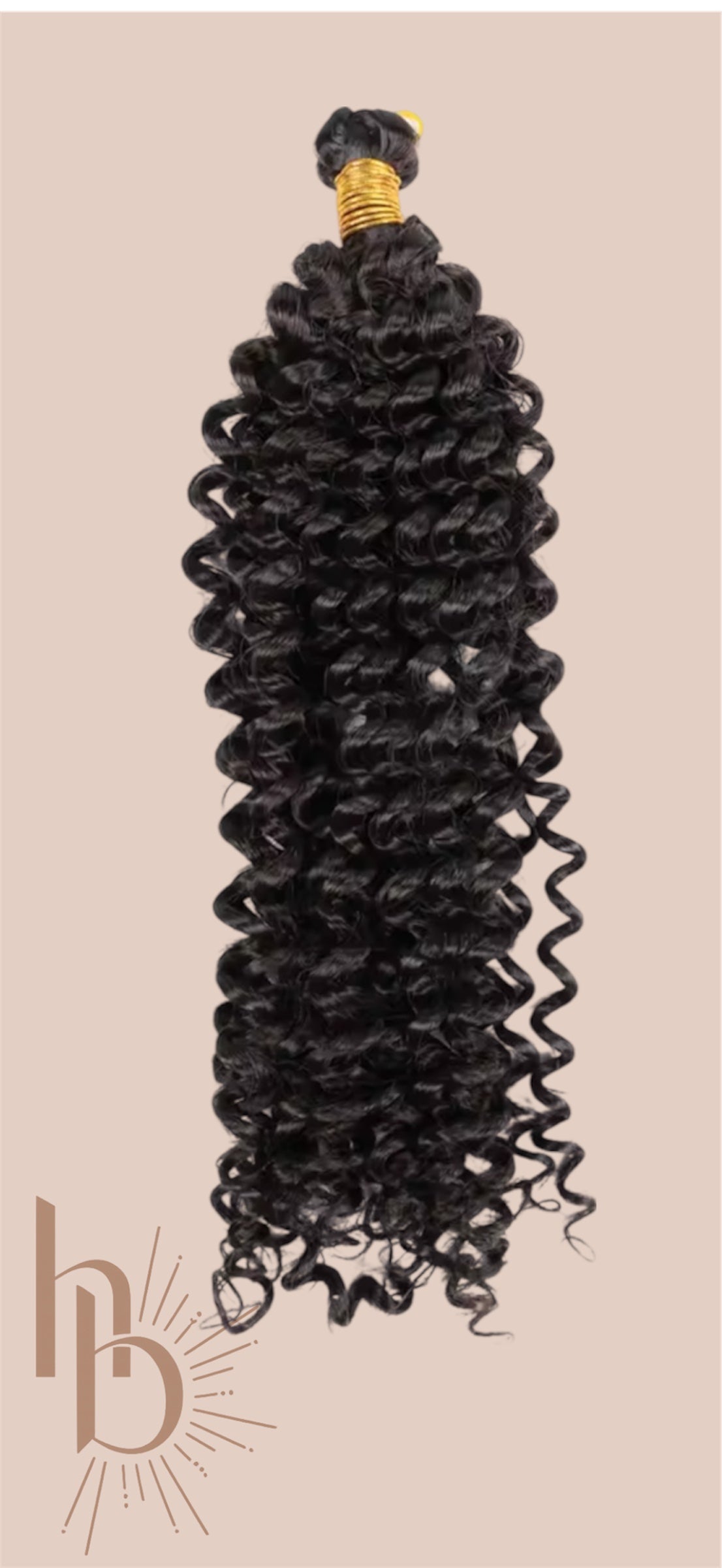 Afro curls invlecht haar donker bruin - De HaarBoetiek
