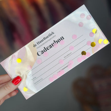 Cadeaubon De HaarBoetiek €50 – Het Perfecte Haargeschenk