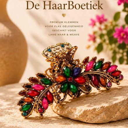 Summer strass regenboog haar clip