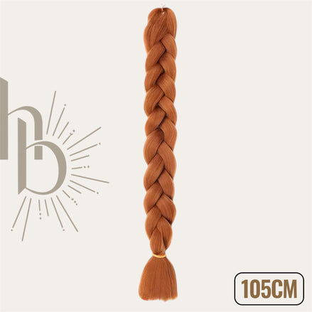 Invlecht haar lang midden bruin 105cm - De HaarBoetiek