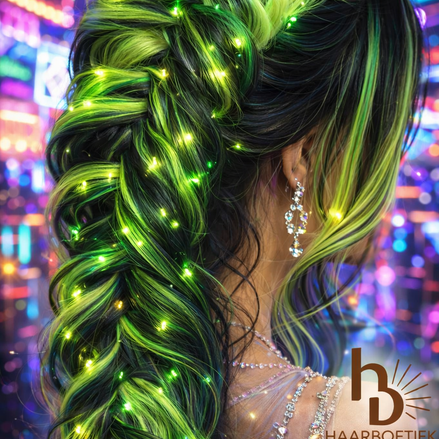 Invlecht haar groen - zwart | De haarboetiek