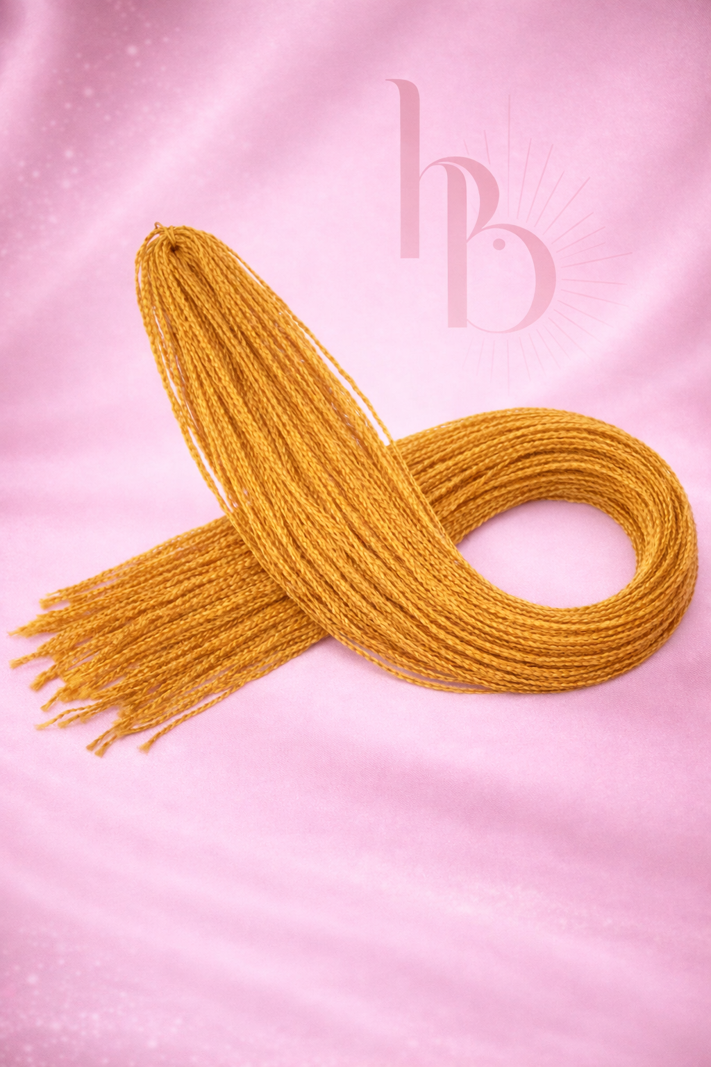 Premium braid invlecht haar goud - De HaarBoetiek