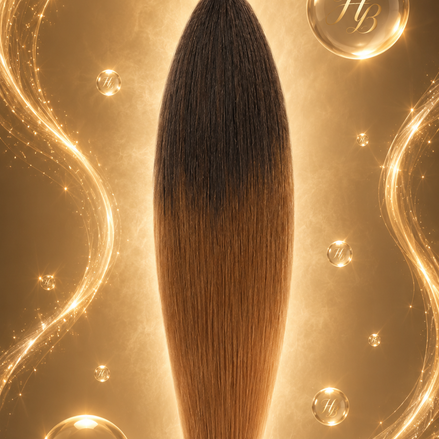 Invlecht haar donkerbruin bruin ombre 60cm voor braids - De HaarBoetiek