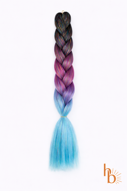 Premium shine invlecht haar donker mermaid | de haarboetiek