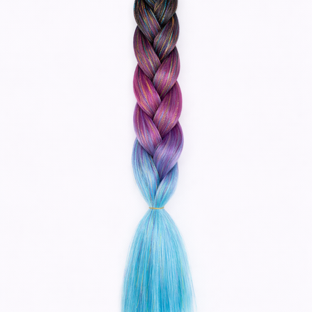 Premium shine invlecht haar donker mermaid - De HaarBoetiek