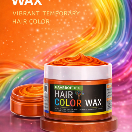 Haar wax oranje voor tijdelijke oranje haarkleur en styling carnaval - De HaarBoetiek