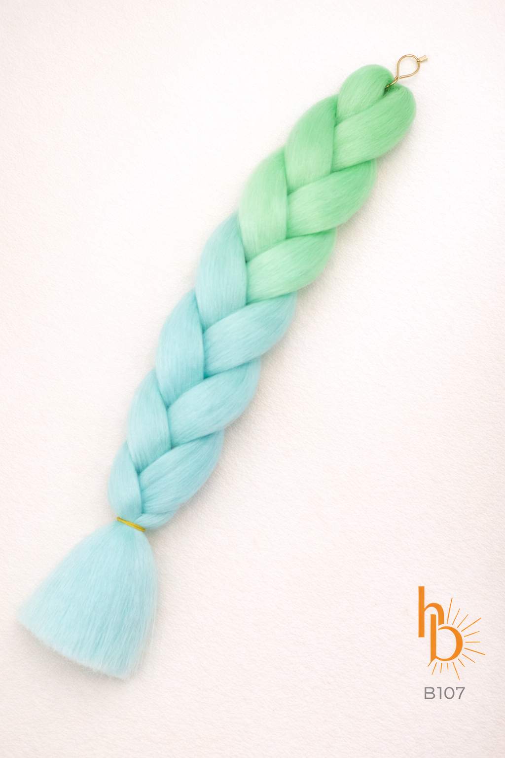 Premium invlecht haar mint - licht blauw | de haarboetiek