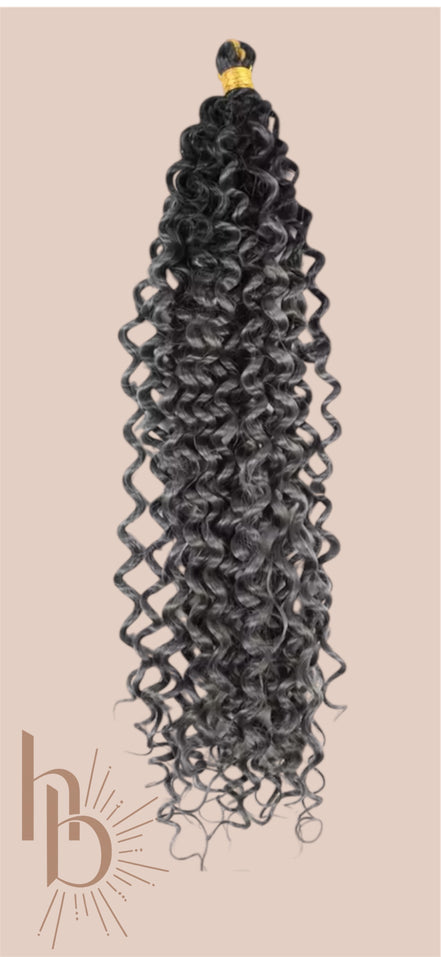 invlecht haar afro curls zwart 