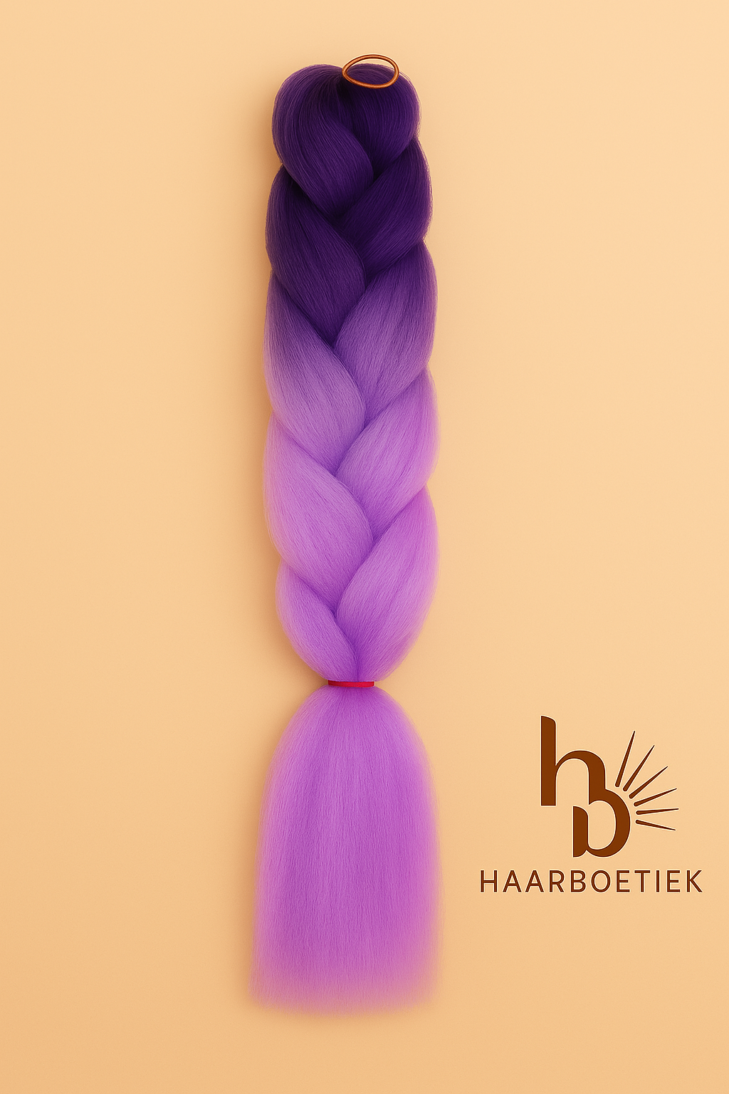 Invlecht haar lila-zwart - De HaarBoetiek
