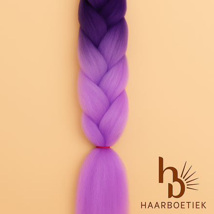Invlecht haar lila-zwart - De HaarBoetiek