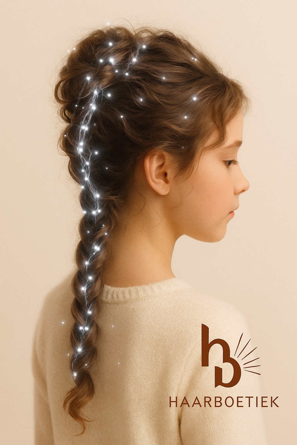 Haar lichtjes zilver - Flexibele LED haar lichtjes