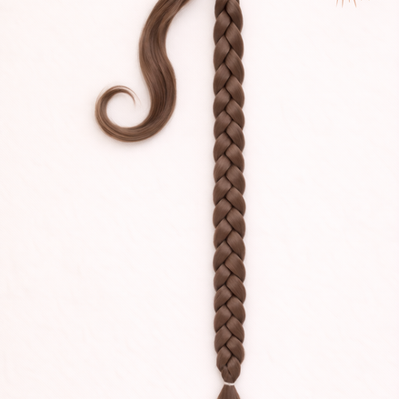 Premium vlechtstaart 70cm braid ponytail op elastiek - De HaarBoetiek