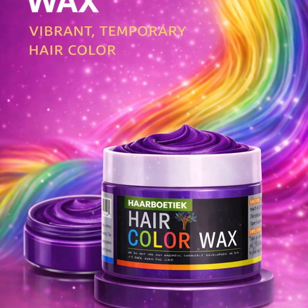 Haar wax paars voor tijdelijke paarse haarkleur en styling feestlooks - De HaarBoetiek