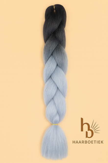 Invlecht haar zwart - grijs | De haarboetiek.nl