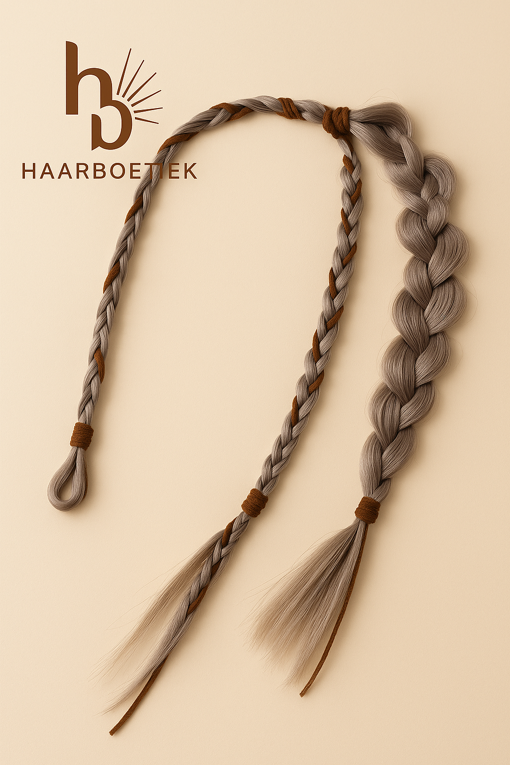 Clip in braid dubbel blond