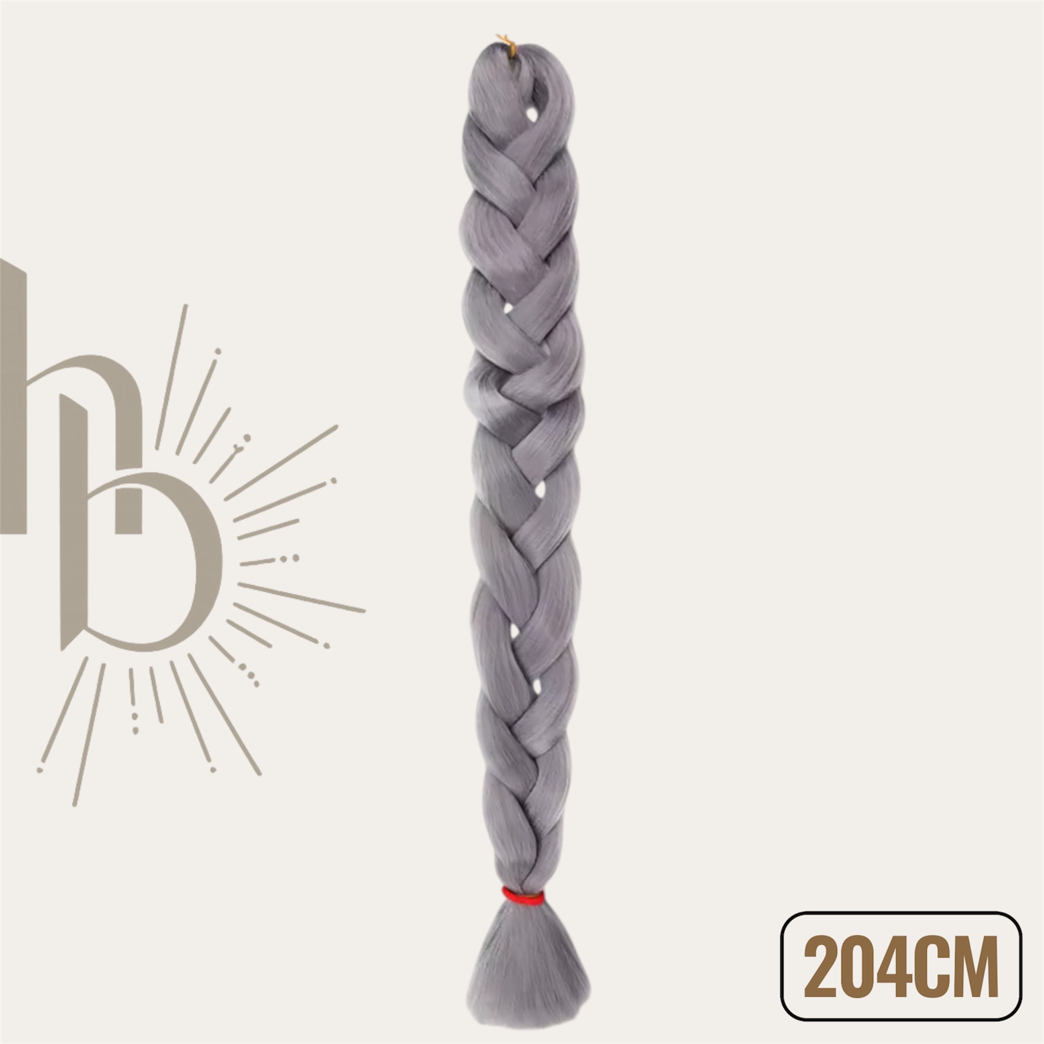 Invlecht haar extreme grijs 204cm - De HaarBoetiek