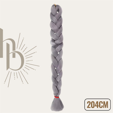 Invlecht haar extreme grijs 204cm - De HaarBoetiek