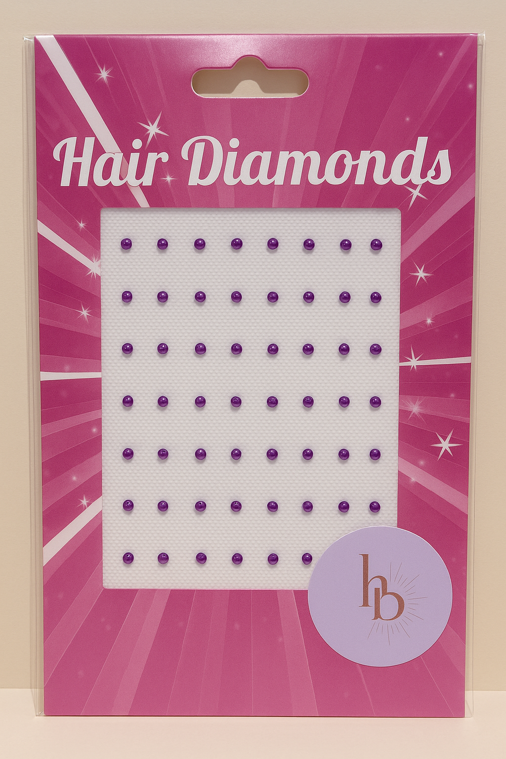 haar diamantjes paars | De haarboetiek