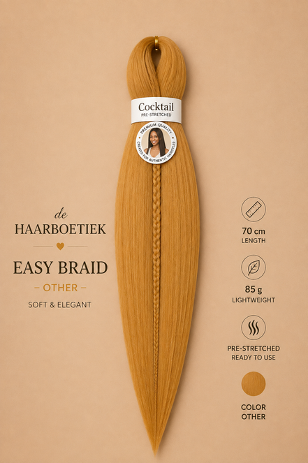 Easy Braid kanekalon vlechthaar mosterd 70 cm - De HaarBoetiek