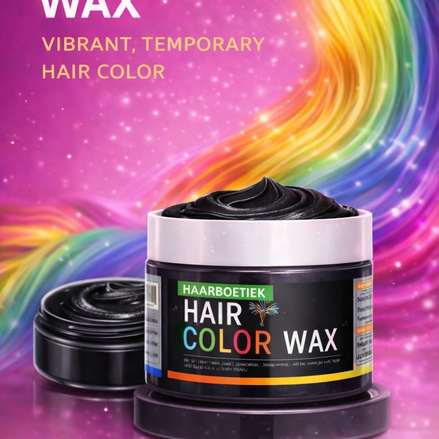 Haar wax zwart voor tijdelijke zwarte haarkleur en sterke styling - De HaarBoetiek