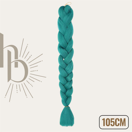 Invlecht haar groen 105cm - De HaarBoetiek