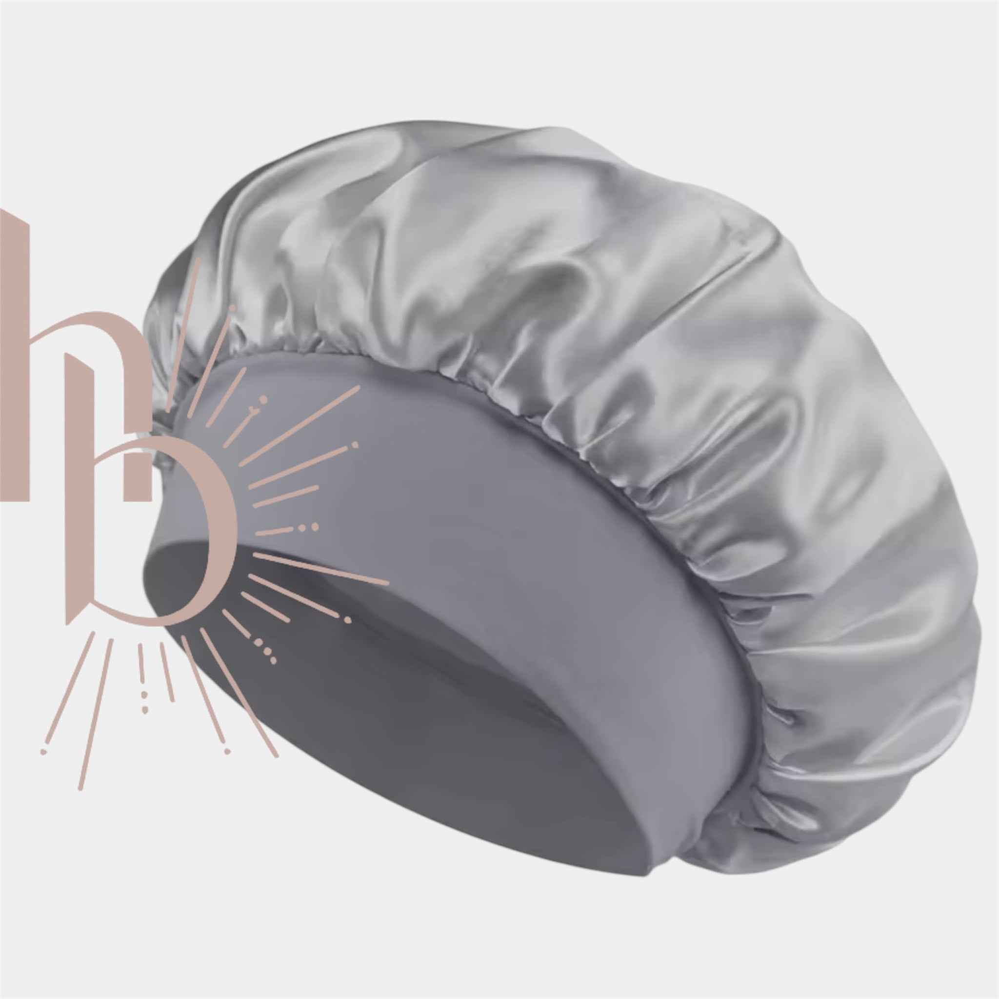 Satijnen slaapmuts zilver | De haarboetiek alles voor gezond haar