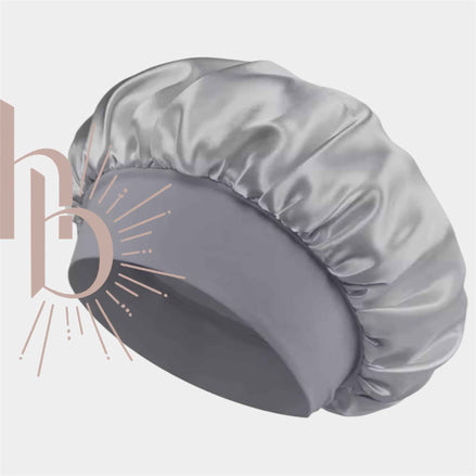 Satijnen slaapmuts zilver | De haarboetiek alles voor gezond haar