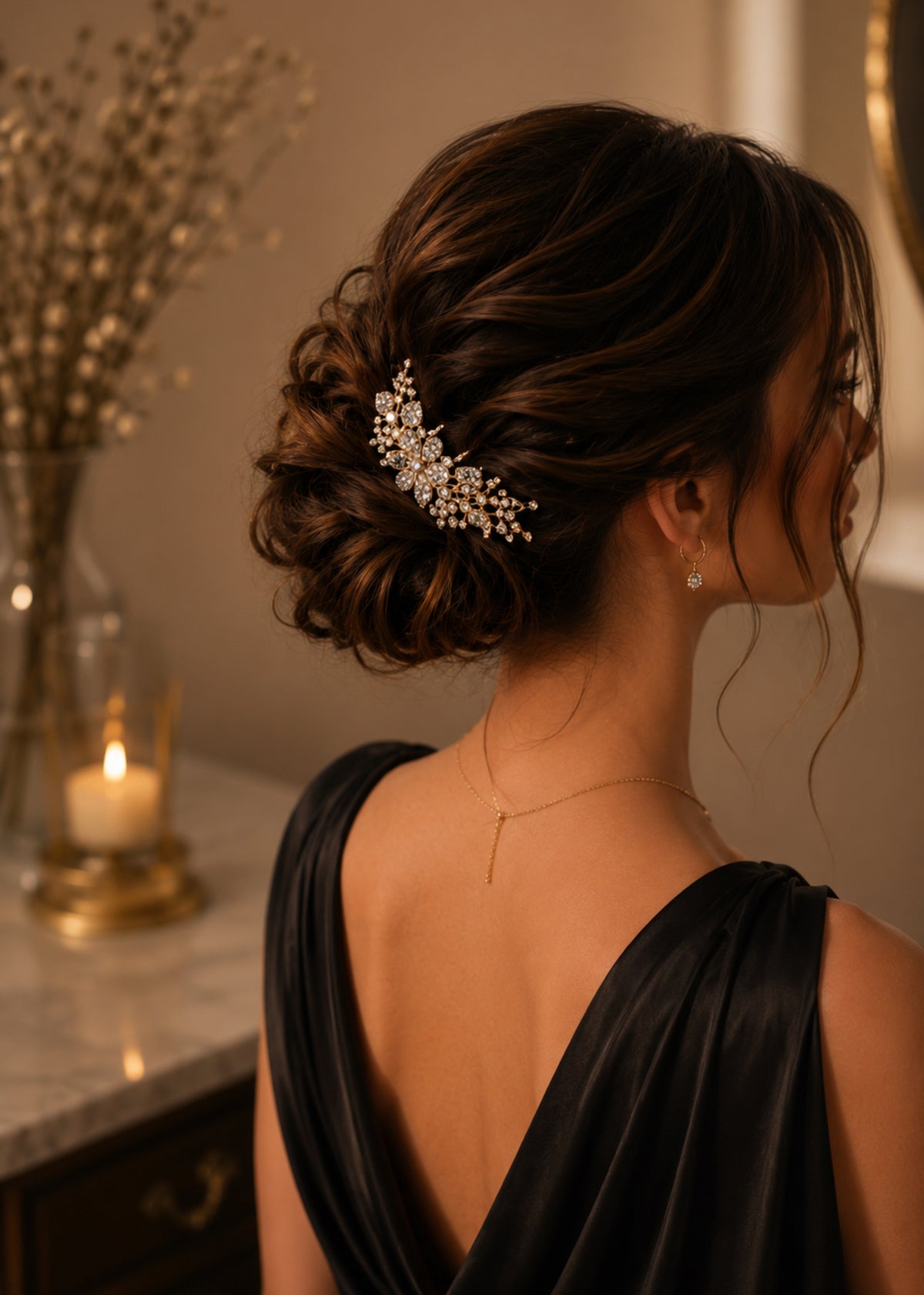 Summer diamant schuifspeld zilver goud haaraccessoire - De HaarBoetiek
