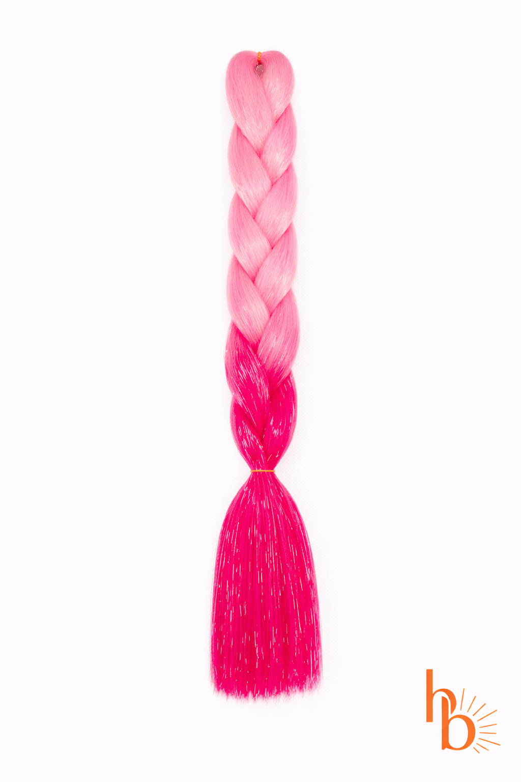 Premium invlecht haar licht roze - roze | De haarboetiek