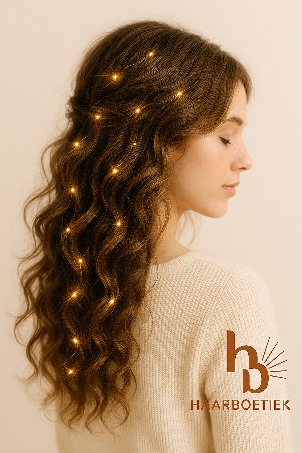 Haar lichtjes goud - Flexibele led haar lichtjes