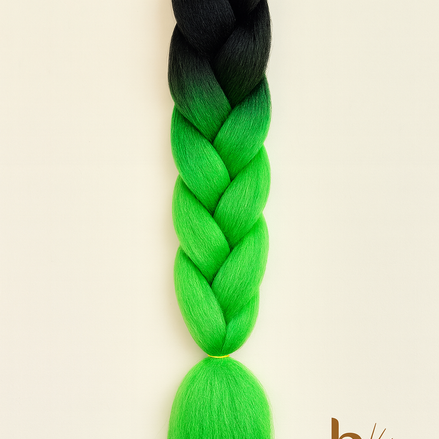 Invlecht haar groen-zwart - De HaarBoetiek